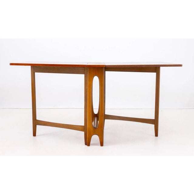 Bendt Winge Mid-Century Modern Drop Leaf Table For Sale - Image 10 of 11
