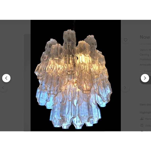 Postmodern Murano Glass Chandelier attributed to Toni Zuccheri for Venini, 1970s For Sale - Image 12 of 18
