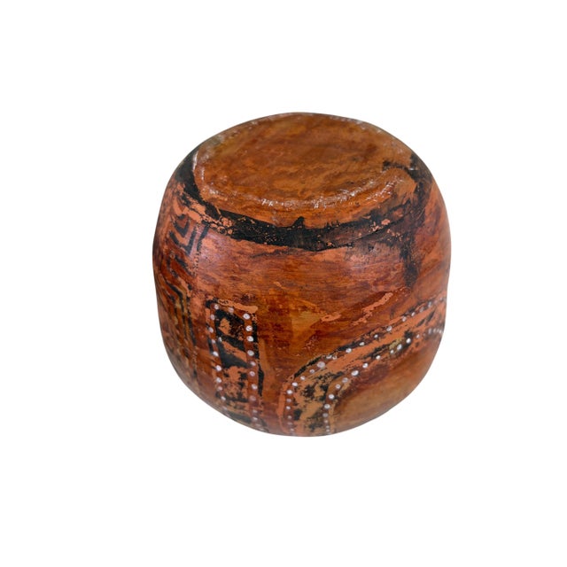 Vintage Amazonian Asurini Indigenous Redware Ceramic Jar Brazil For Sale - Image 9 of 9