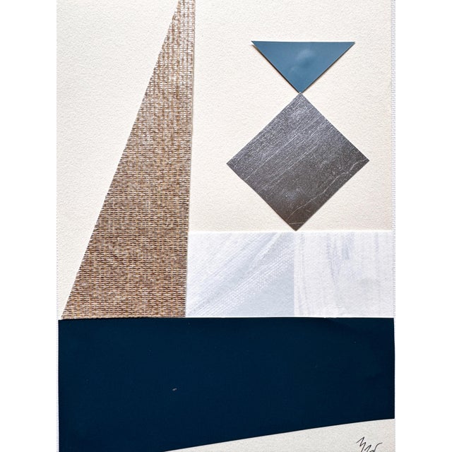 Paper "Rhythm Replaces Reason 4" Original Mixed-Media Collage on Paper by Zac Woodiel For Sale - Image 7 of 9