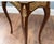 French Louis XV Revival Marquetry Side Tables with Inlay, Set of 2 For Sale - Image 3 of 5