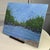 2020s A Pond Brings Peace Acrylic Painting Unframed 8 X 10" Nature Theme Wall Art For Sale - Image 5 of 7