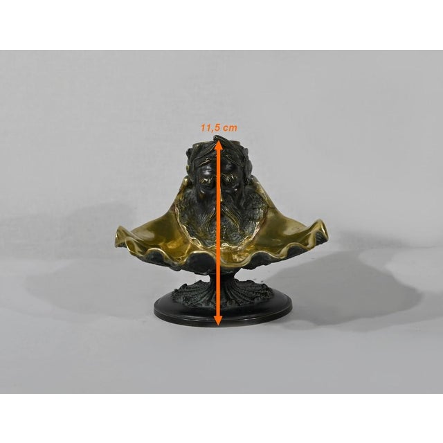 Inkwell in Double Patina Bronze, Late 19th Century For Sale - Image 16 of 18