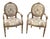 Pair of Elegant Antique Gilded Louis XVI Style Chairs. Some Restoration Required For Sale