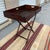 Mid 19th Century Antique Walnut Campaign or Butler’s Tray With Folding Stand, Circa 1850’s For Sale - Image 5 of 12