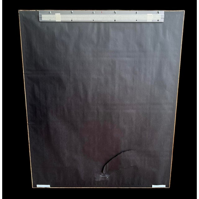 Indian 1950s Mid Century Tanjore Painting Krishna South India Indian Gold Thanjavur Framed Antique Vintage For Sale - Image 3 of 12