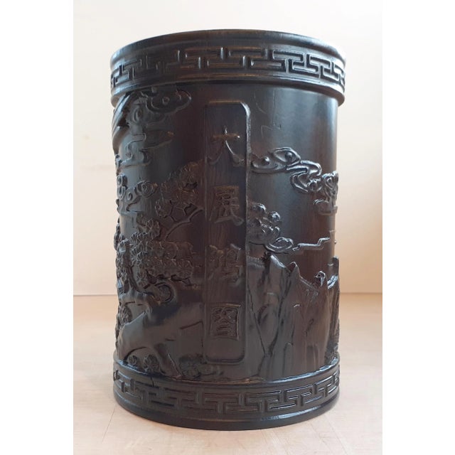 Chinese Zitan Eagle Bitong For Sale - Image 4 of 8