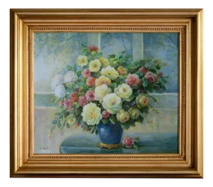 Giovanni Bonetti, Blossoming Elegance, 2017, Oil on Canvas, Framed