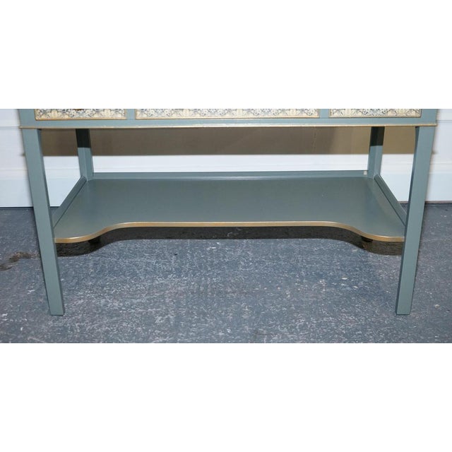 Eucalyptus Green & Gold Console Table Sideboard Strawberry Thief from William Morris For Sale - Image 11 of 17