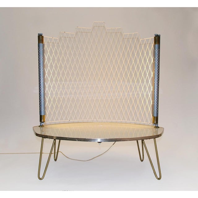 Mid-Century Modern Mid-Century Illuminated Console Table For Sale - Image 3 of 11