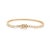 Not Yet Made - Made To Order 4.42ct Natural Round Diamond 18k Solid Gold Channel Bracelet by VRJewels For Sale - Image 5 of 12
