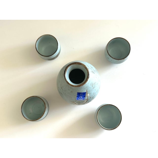 Ceramic Japanese Ceramic Sake Set For Sale - Image 7 of 11