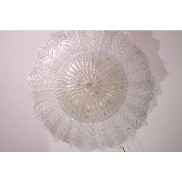 Catania Large Size Murano Clear Transparent Glass Ceiling Light, 1970s For Sale - Image 11 of 12