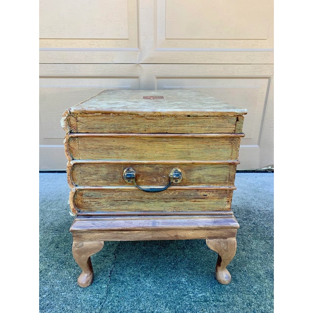 Vintage Trompe L’Oeil Faux Book Stack Storage Side Table For Sale - Image 12 of 13