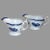Blue and White English Worcester Sauce Boats Tulip Motif - A Pair For Sale - Image 10 of 10