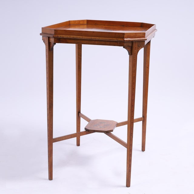 English Antique English Edwardian Occasional Table or Stand For Sale - Image 3 of 12
