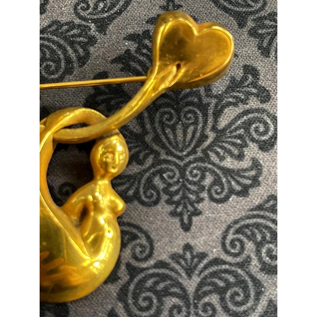 Bronze Brooch by Line Vautrin For Sale - Image 10 of 11