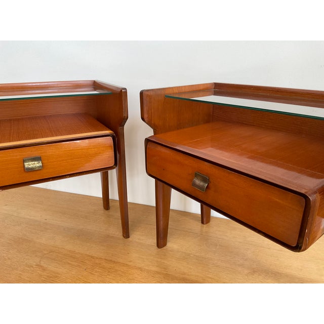 Wood Vittorio Dassi 1950s Side Tables, a Pair For Sale - Image 7 of 15