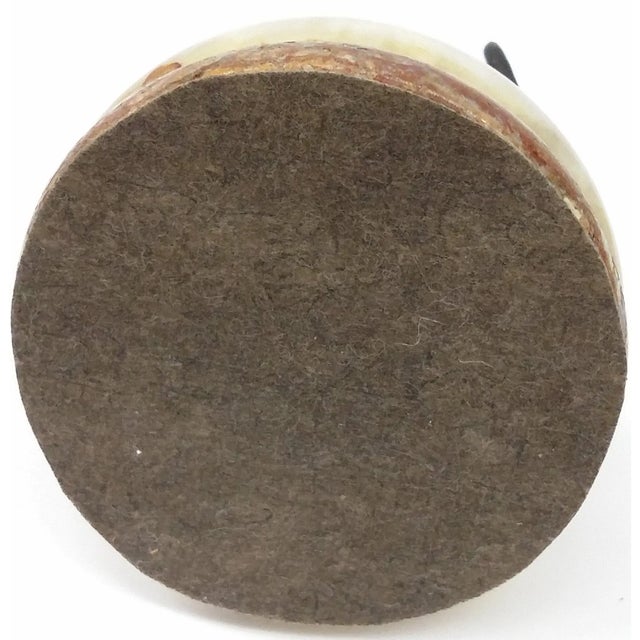 Unique Quirky Bronze Naked Bull Sitting on Onyx Platform For Sale - Image 9 of 9