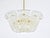 Metal Large Vintage Curved Basket Pendant Light in Brass and Textured Glass by J. T. Kalmar for Kalmar, Vienna, 1950 For Sale - Image 7 of 18