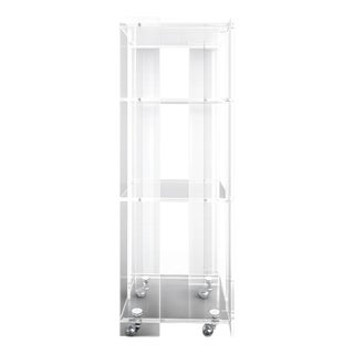 Rolling Acrylic Glass Shelf from Marais International, 1970s For Sale