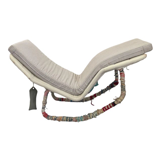 1970s Vintage Mid Century Modern Edgar Bartolucci Embellished Italian Rocking Chair For Sale