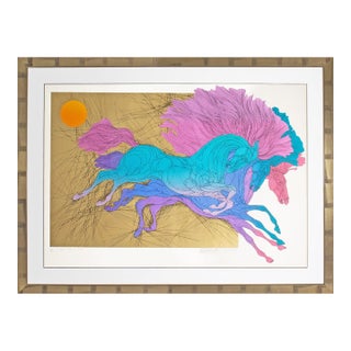 2019 “Le Saut” Serigraph Print by Guillaume Azoulay For Sale