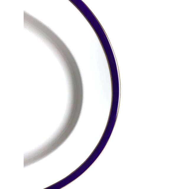 A great vintage Spode Consul Cobalt England bone china blue band gold rim oval serving platter. Please see pictures for...