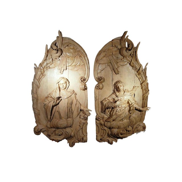 Monumental Sculpted Panels, 1750, Set of 2 For Sale - Image 9 of 16