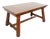 Brutalist Dining Table in Dark Pine Wood by Georges Robert, 1960s For Sale