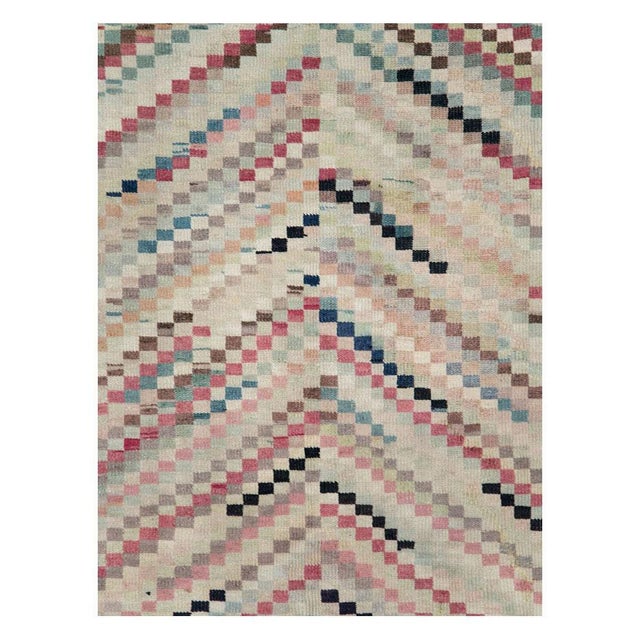 A vintage Turkish Anatolian gallery rug handmade during the mid-20th century. Measures: 5' 5" x 11' 3".