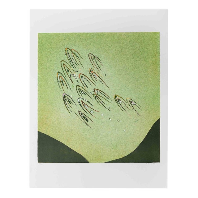 Antonio Rizzo, Figures in Flight, Lithograph, 1970s For Sale