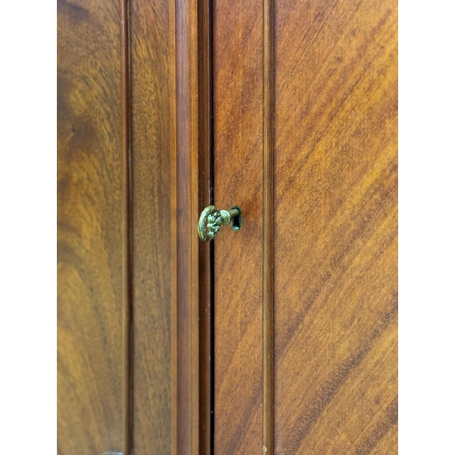 Aurora Mahogany Credenza Sideboard Locking Belgium Mid Century Transitional For Sale - Image 16 of 18