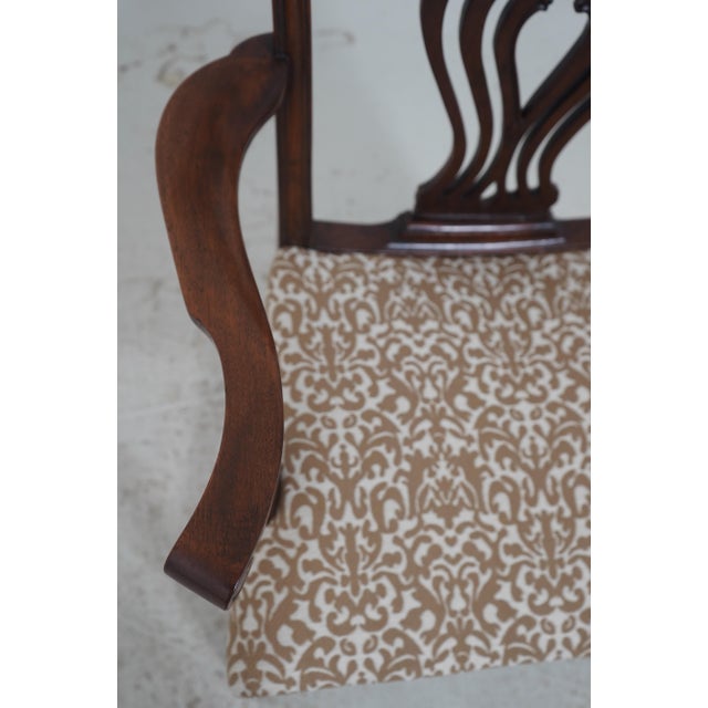 Set of 8 Baker Vintage Mahogany Dining Room Chairs For Sale In Philadelphia - Image 6 of 18