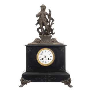 19th Century Table Clock from L Mouton For Sale