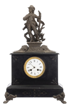 19th Century Table Clock from L Mouton