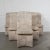 Mid-Century Modern 90s Milo Baughman for Carson's Textured Palm Cantilever Rolling Swivel Dining Chairs - Set of 6 For Sale - Image 3 of 12