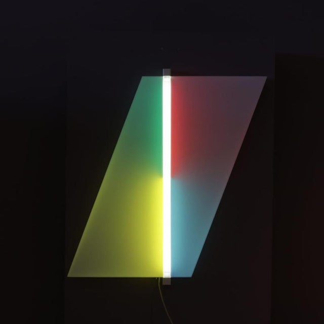 A unique light object designed by Aldo van de Nieuwelaar, manufactured by Nila Lights in the Netherlands in the 1980s....