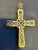 2.8 Ct White Diamond Big Cross Pendant in 14 Kt Yellow Gold with Big Bail 21.5gm For Sale - Image 18 of 18