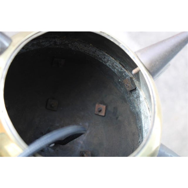 Italian Table Lamps in Brass, Metal & Bamboo, 1950s, Set of 2 For Sale - Image 13 of 17