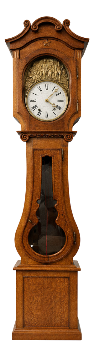 Vintage Comtoise Wooden Clock, 1920s