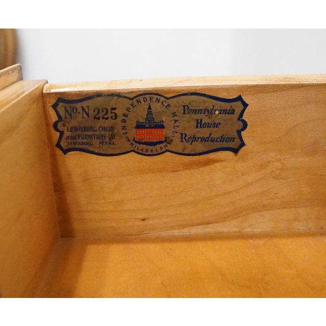 Pennsylvania House Independence Hall Collection Solid Maple Early American Traditional 34" Drop Front Secretary Desk 1573 For Sale - Image 10 of 16