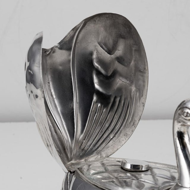 Vintage Chrome-Plated Duck Paint Box, 1950s, Set of 4 For Sale - Image 4 of 14