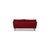 Red Vida Leather Two-Seater Sofa from Rolf Benz For Sale - Image 8 of 10
