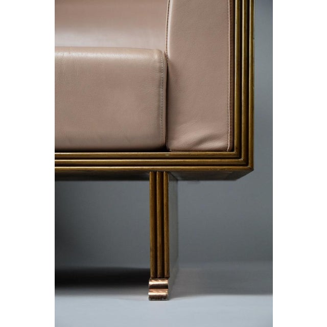 Postmodern Neo Eclectic Wood and Leather Lounge Chair from Busnelli, 1983 For Sale - Image 6 of 15