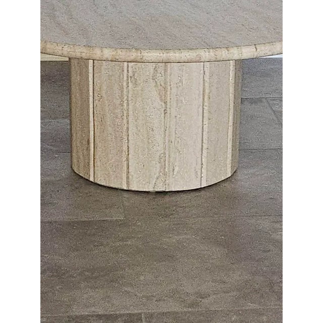 1990s Tavertine Marble Nesting Bunching Tables For Sale - Image 5 of 6
