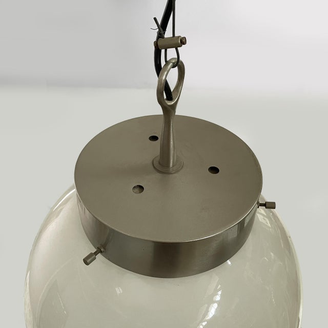 Mid-Century Modern Italian Delta Pendant Light attributed to Sergio Mazza for Artemide, 1950s For Sale - Image 9 of 11