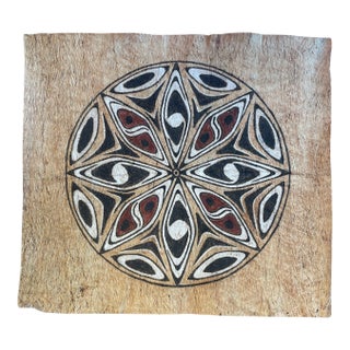 Mid Century Tribal Tapa Cloth Papua New Guinea For Sale