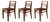 Reconstruction 103 Chairs by René Gabriel, 1941, Set of 3 For Sale