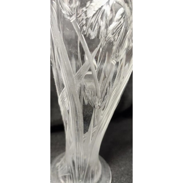 Art Nouveau Cut Glass Vases, Spain, 1930s, Set of 2 For Sale - Image 7 of 9